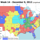 Illustration for article titled Which TV Market Is Getting Screwed This Sunday? An Analysis Of Week 14 NFL Viewing Maps
